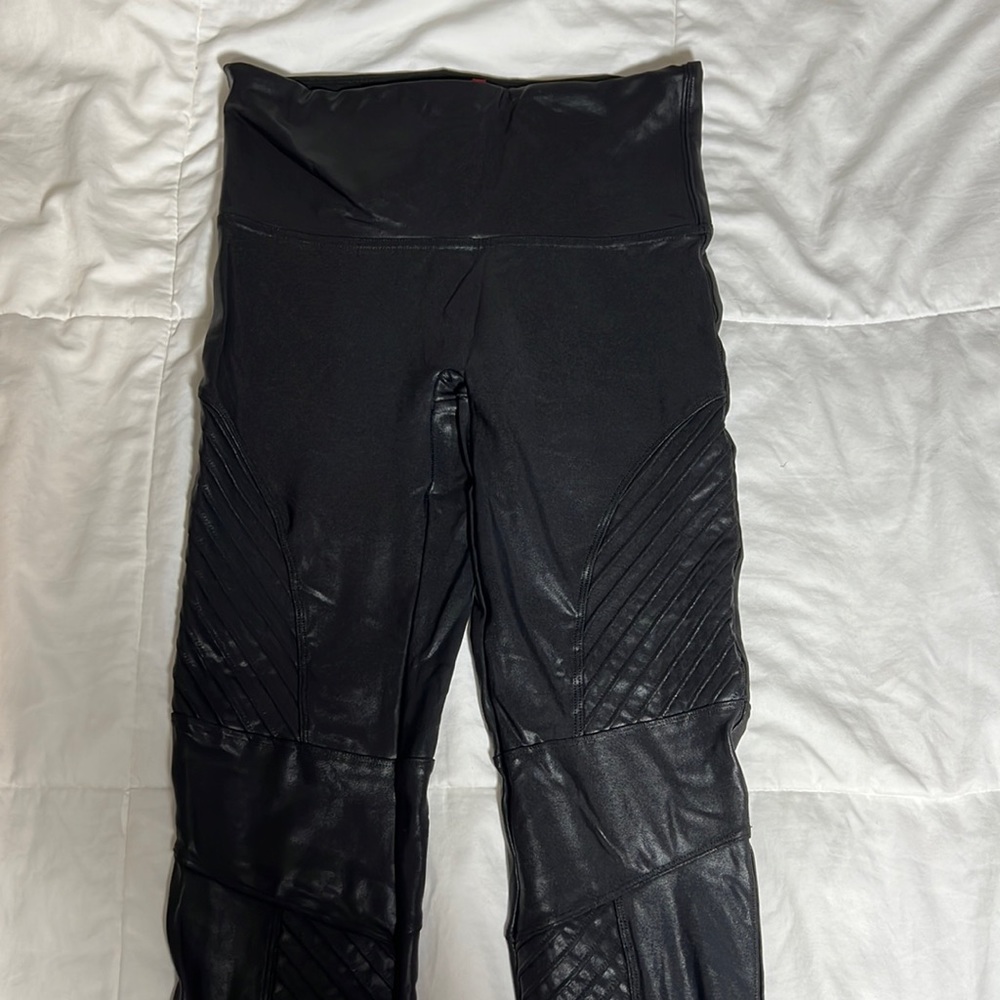 Spanx leather leggings